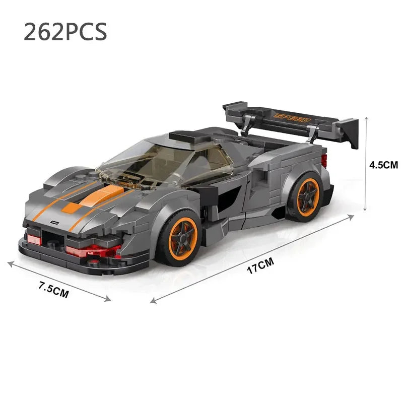Car Series Building Blocks Model Sets Sports Racing Speed Champion DIY Educational Bricks Toys Boys Kids Adult Christmas Gifts-EXPROTAS