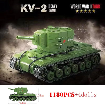WW2 British Churchill Infantry Tank Building Blocks Military Brick Toy Set