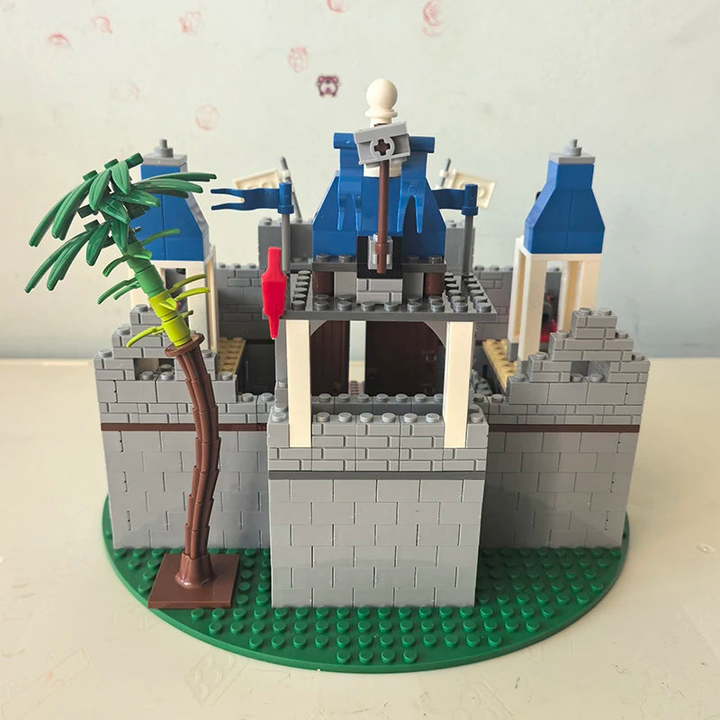 Medieval Knight Castle Building Blocks MOC Construction Scene Brick Toy Set