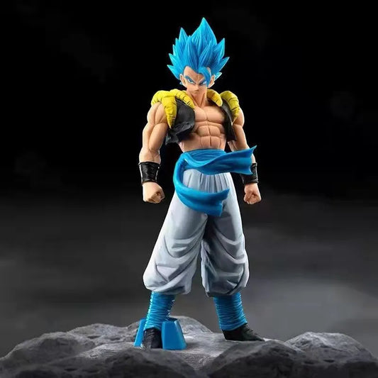 31CM Anime Dragon Ball Z Super Saiyan Blue Gogeta PVC Action Figure Model Toys Desktop Decoraction Children Birthday Gift-EXPROTAS