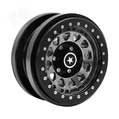 1/6 RC Crawler CNC Aluminum 2.9" Beadlock Wheel for Axial SCX6 - EXPROTAS