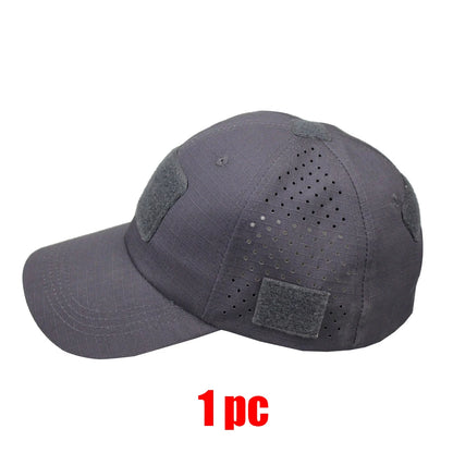 2Pcs Camouflage Baseball Cap Breathable Sun Hat Outdoor Hunting Fishing
