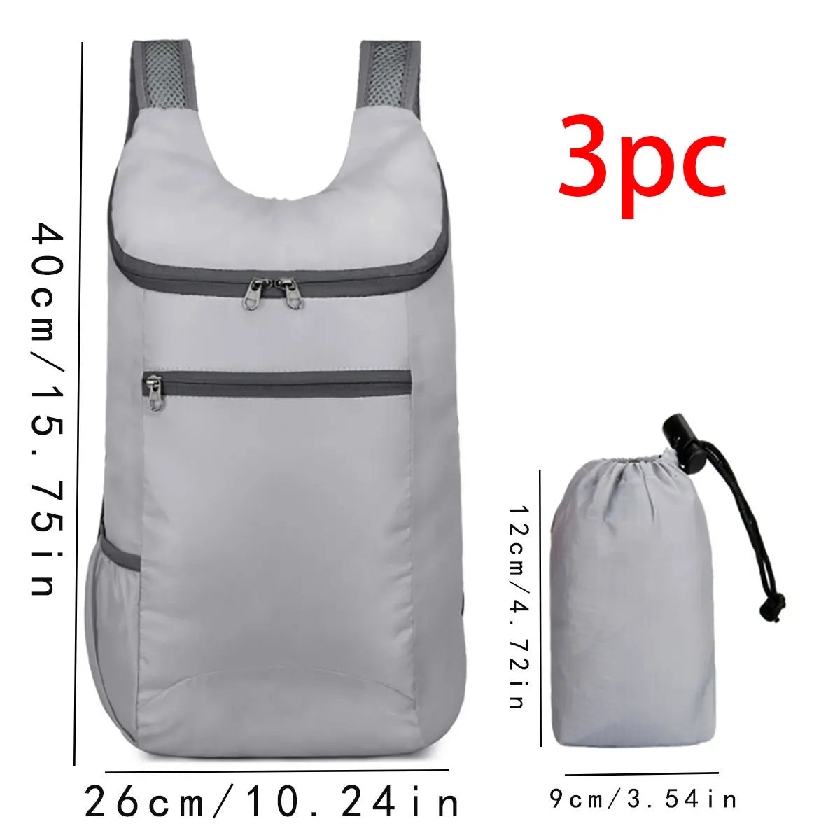 Weekend Travel Bag Foldable Waterproof Lightweight Large Capacity Backpack