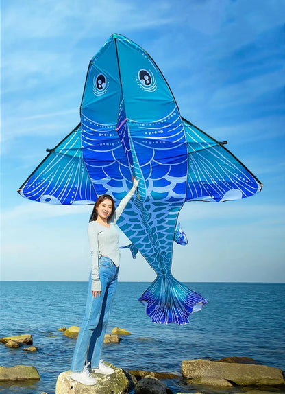 3m Fish kite fly giant kite for adult kite professional wind kite fun toy parapente cometa wind sock snake kite nylon fabric koi
