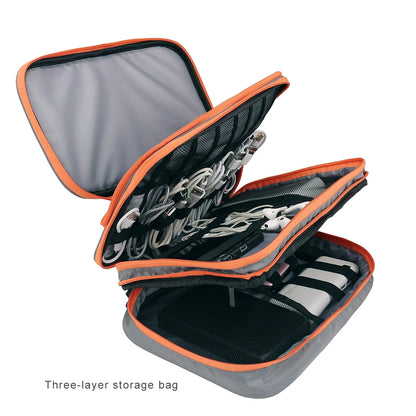 Electronic Accessories Organizer Travel Cable Bag Large Capacity for iPad
