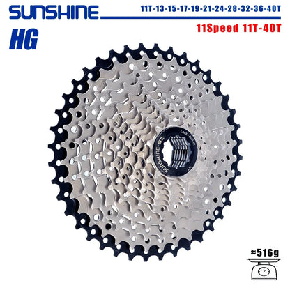 SUNSHINE 8-12 Speed MTB Cassette 11-52T HG Bicycle Sprocket for Shimano