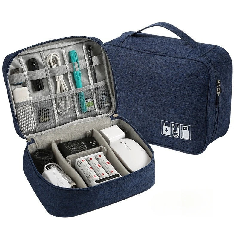 Digital Electronic Organizer Waterproof Portable USB Cable Storage Bag