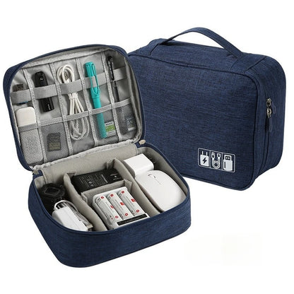Digital Electronic Organizer Waterproof Portable USB Cable Storage Bag