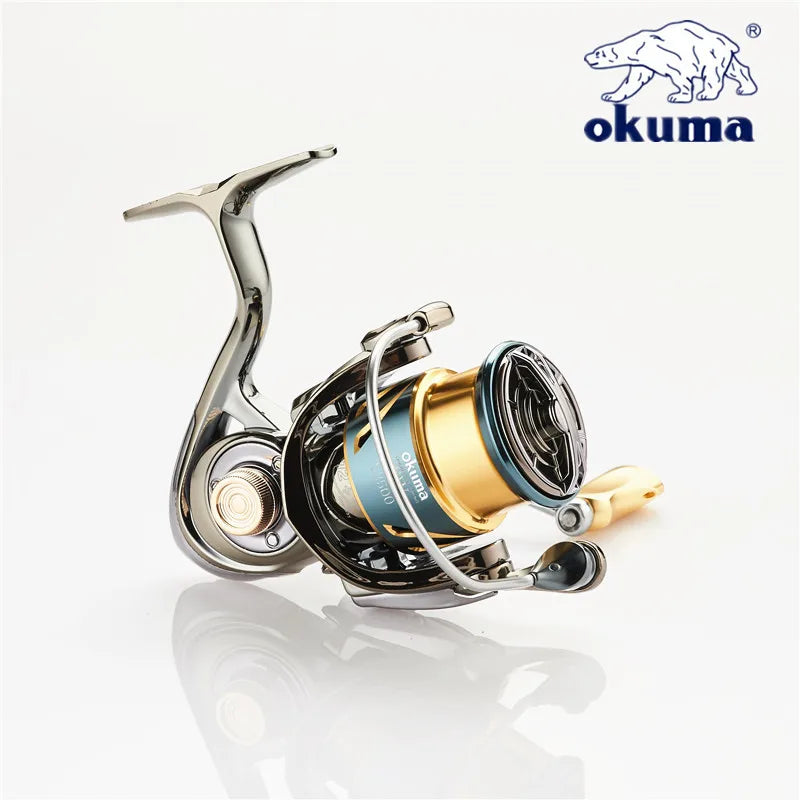 Okuma Fishing Reel 12+1BB Max Drag 15KG Spinning Reel 1000-5000 Size
