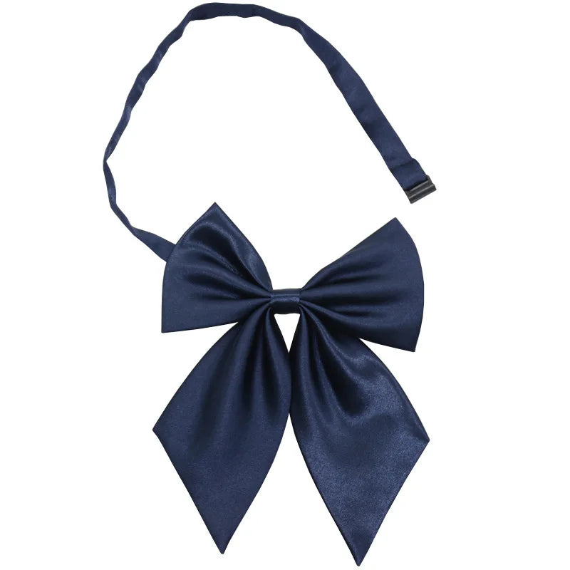 Women Butterfly Bow Ties Solid Silk Necktie Formal Accessory for Events