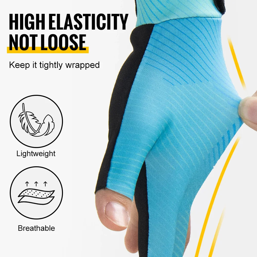 1PC Billiard Left Hand Glove Three Finger Snooker Pool Cue Accessory