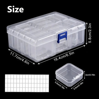 Storage Box for DIY Diamond Painting Nail Art Rhinestone Organizer 10 Grids