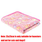 Pet Mat Warm Soft Fleece Blanket for Dog Cat Paw Print Bed