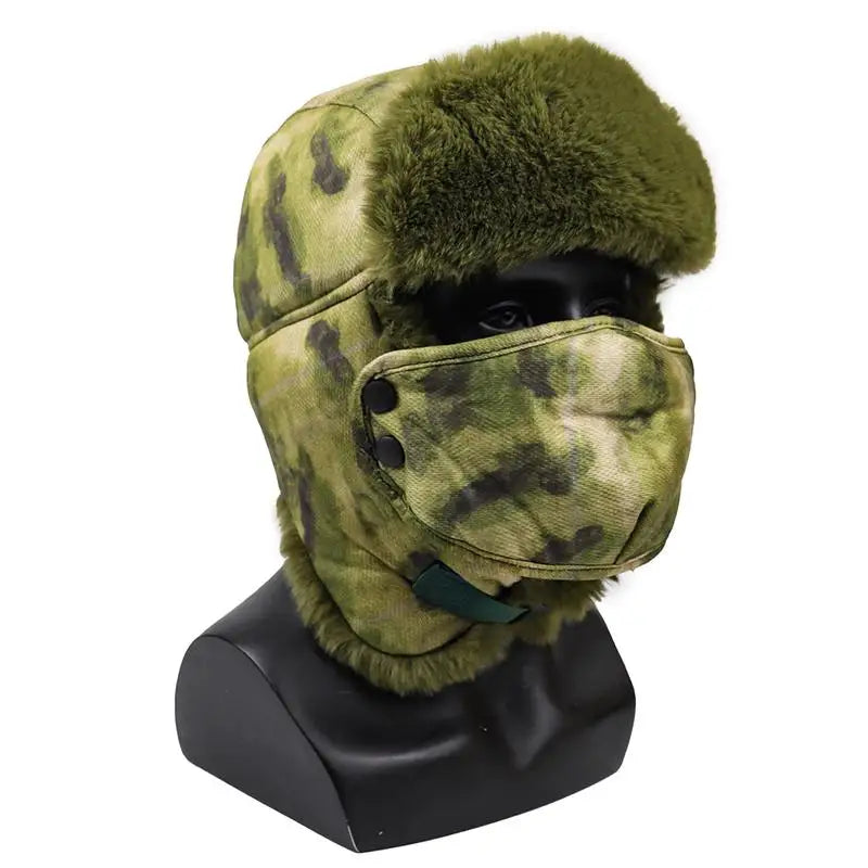 Outdoor Cycling Winter Hat for Men Women Thick Warm Windproof Snow Cap