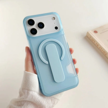 Matte Clear MagSafe Card Holder Case for iPhone 13-17 Pro Max Shockproof