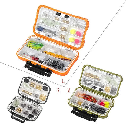Waterproof Fishing Tackle Box Hook Lure Bait Storage Organizer Case