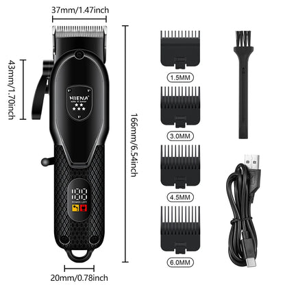 Hair Trimmer Professional Cordless Clippers Electric Beard Shaver 10mm
