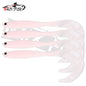 4PCS Fishing Lure Jigging Soft Baits 12.5cm 5.5g Hooks for Bass Pike