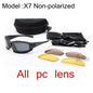Daisy Tactical Polarized Sunglasses Goggles with 4 Lens Original Box for Men