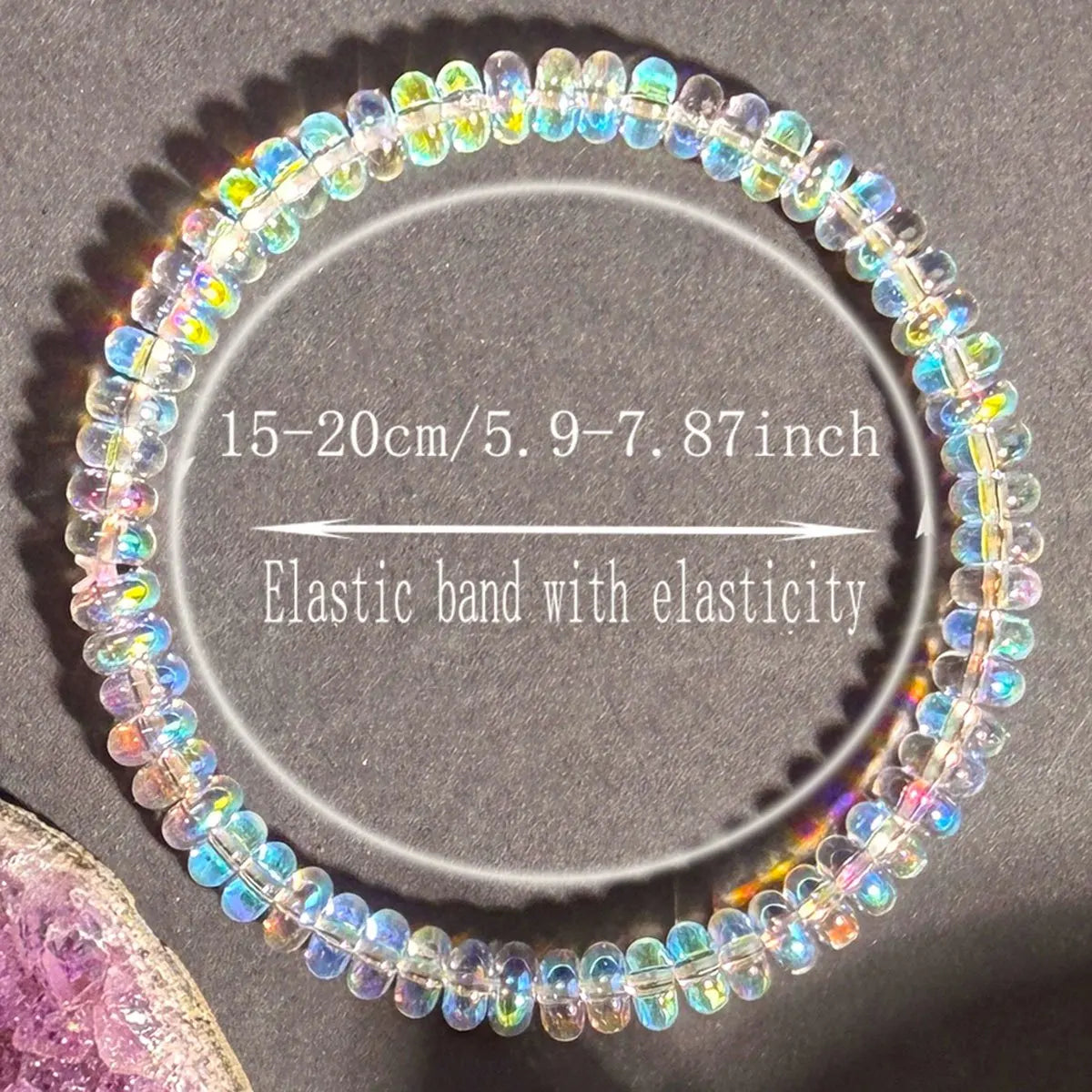 Menopause Natural Ethiopian Opal Bracelet Elastic Stretch Jewelry Balance