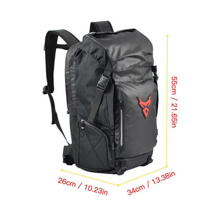 Motocentric Motorcycle Rear Seat Bag Multifunction Waterproof Motorcycle Helmet Backpack Big Capacity Motocross Tail Bag Luggage-EXPROTAS