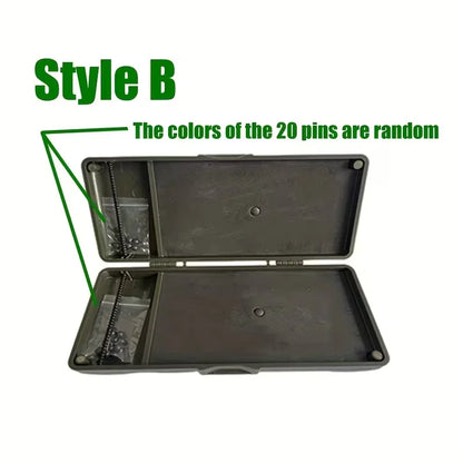 4 Style ABS Fishing Bait Box Carp Freshwater Tackle Storage Hook Compartments