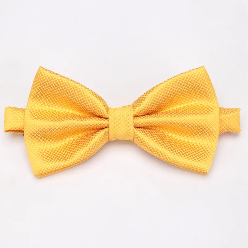 Bow Tie Solid Color Adjustable Wedding Party Ties for Men Women