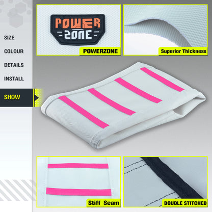 White Ribbed Waterproof Anti-Slip Seat Cover by Powerzone for SXF EXC KXF CRF