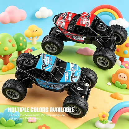 Anti-slip Rubber Tire Remote Control Car with Lights Outdoor Off-Road Toy