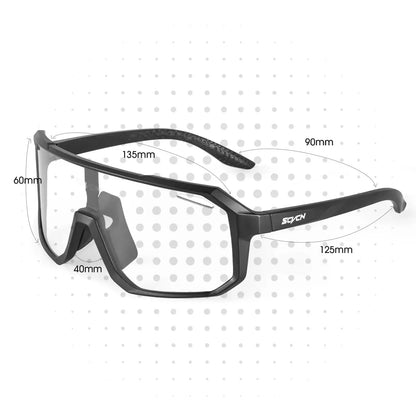 Bicycle Riding Sunglasses Photochromic Cycling Glasses Men Women MTB Road