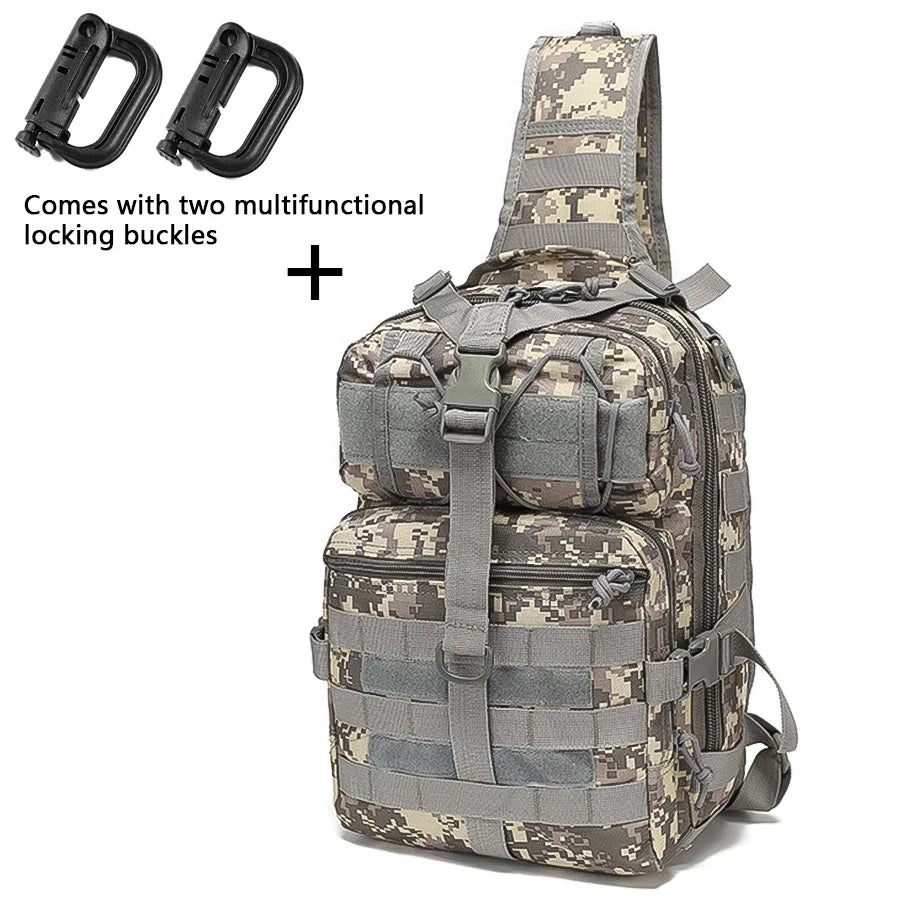 Large Chest Bag Outdoor Waterproof Crossbody Photography Camouflage