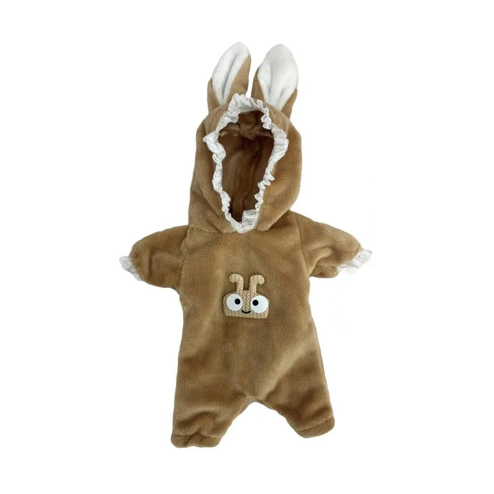9 Styles Plush Clothes Outfits for 6 Inch Silicone Reborn Doll Overalls