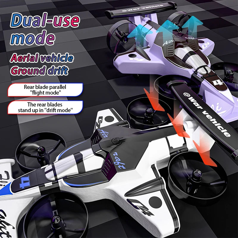 CZ04 2-in-1 Land Air RC Quadcopter Drift Car 2.4G 360 Rotation Drone