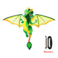 Yongjian Green Chinese Dragon Kite 50m Upgraded Cartoon Stunt Kite