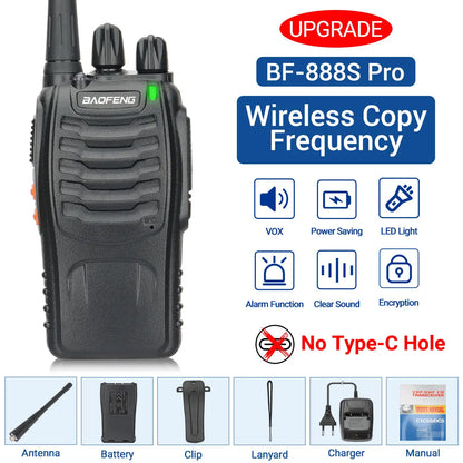 2x Walkie Talkie Baofeng BF-88E Long Range 400-470MHz Two Way Radio