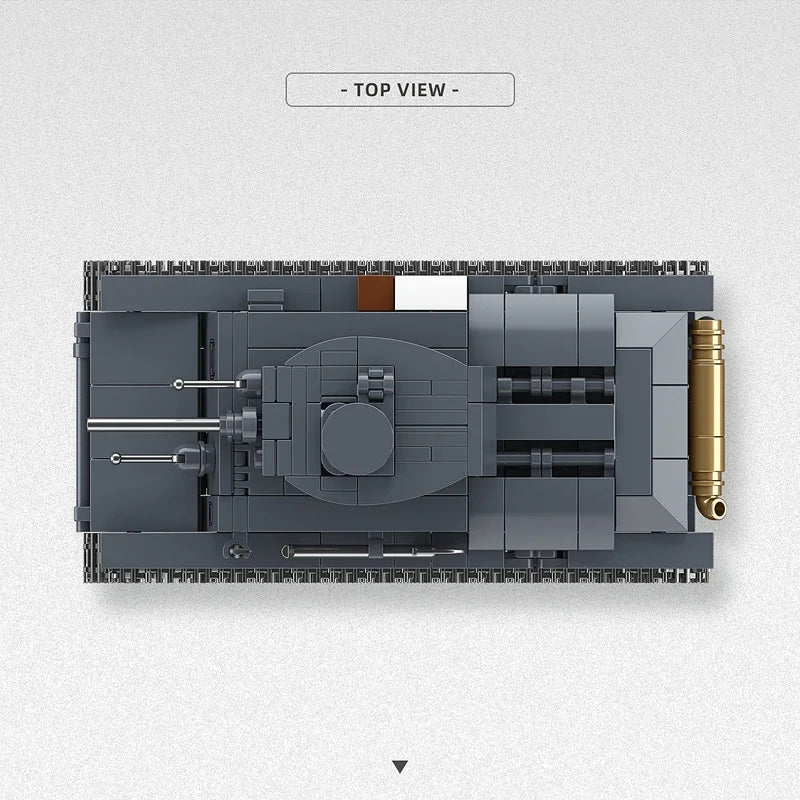 WW2 German Pz.Kpfw.38(t)A Light Tank Building Blocks Military Brick Model Set Gift