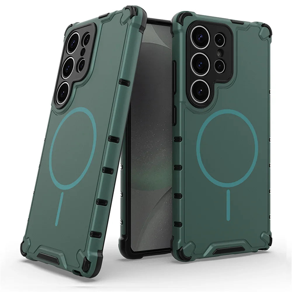 Magnetic Phone Case for Samsung S24 S25 S26 Ultra Shockproof Cover