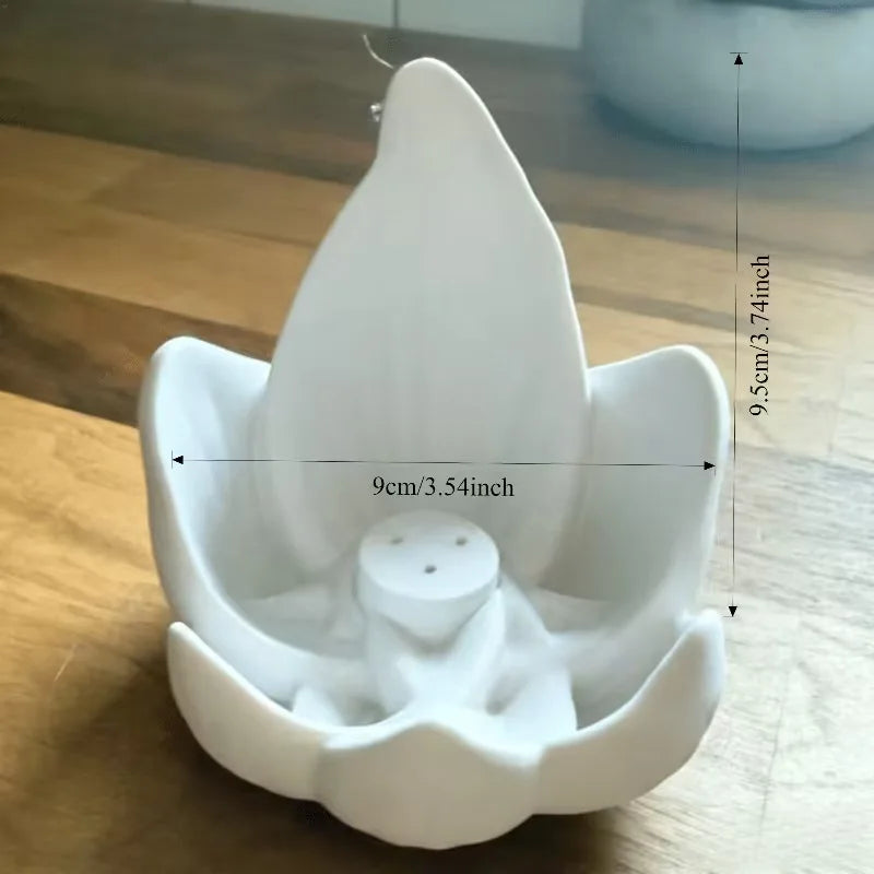 Lotus Incense Censer Holder Burner Home Decor Alloy Stick