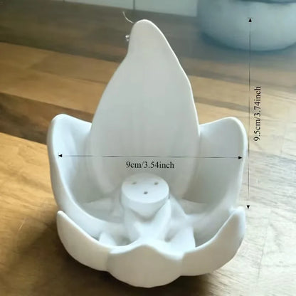 Lotus Incense Censer Holder Burner Home Decor Alloy Stick