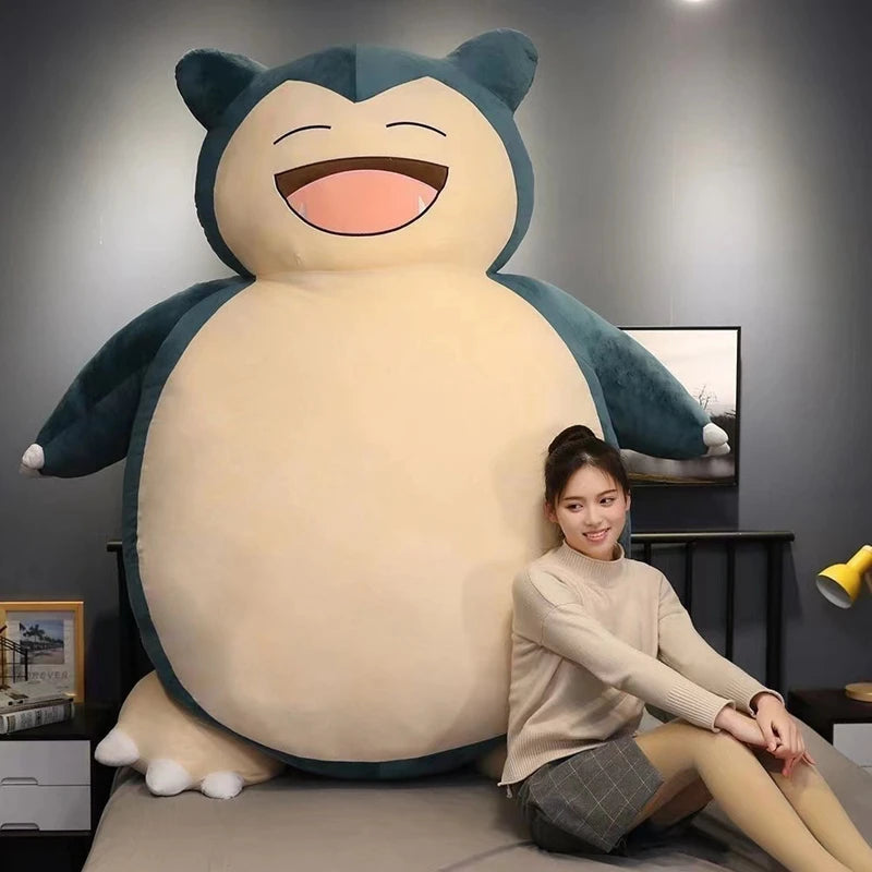 200/150cm Giant Snorlax Plush Pokemon Plush Toys Kawaii Soft Snorlax Leather Shell Plushie NO Filling Pillow Gifts for Children-EXPROTAS
