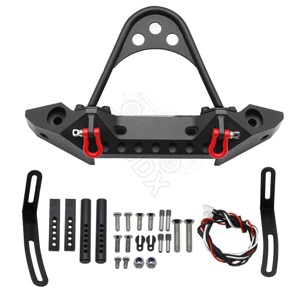 Spare Tire Metal Rear Bumper for Axial SCX10 Upgrade Holder Rack 1.9"