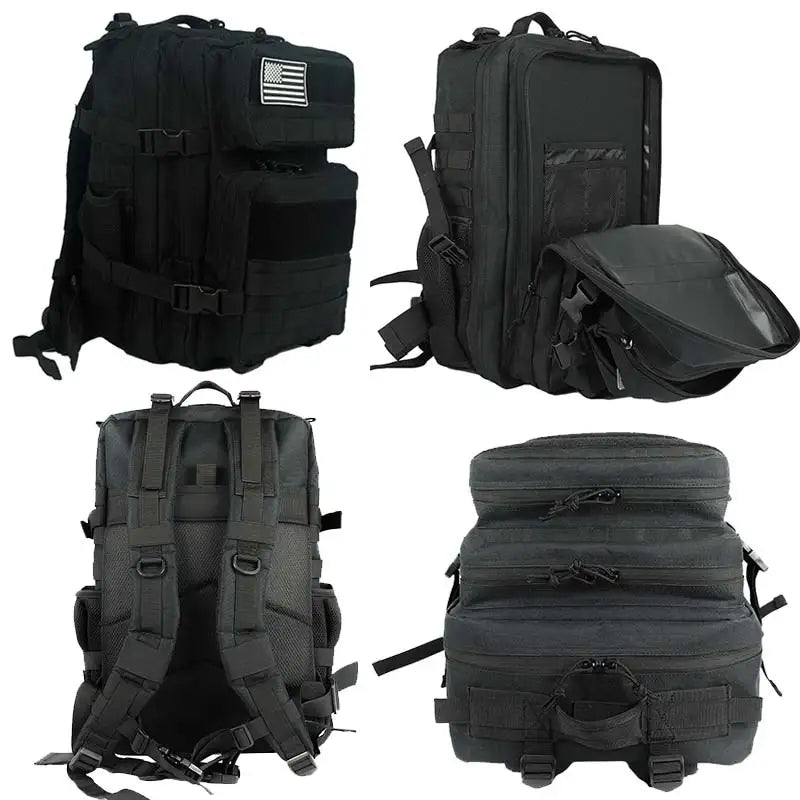 25L 45L Camping Hiking Backpack Tactical Bag Molle Patches Travel 900D Men Women Men Outdoor Ruckdack Shoulder Travel Gym Pack-EXPROTAS