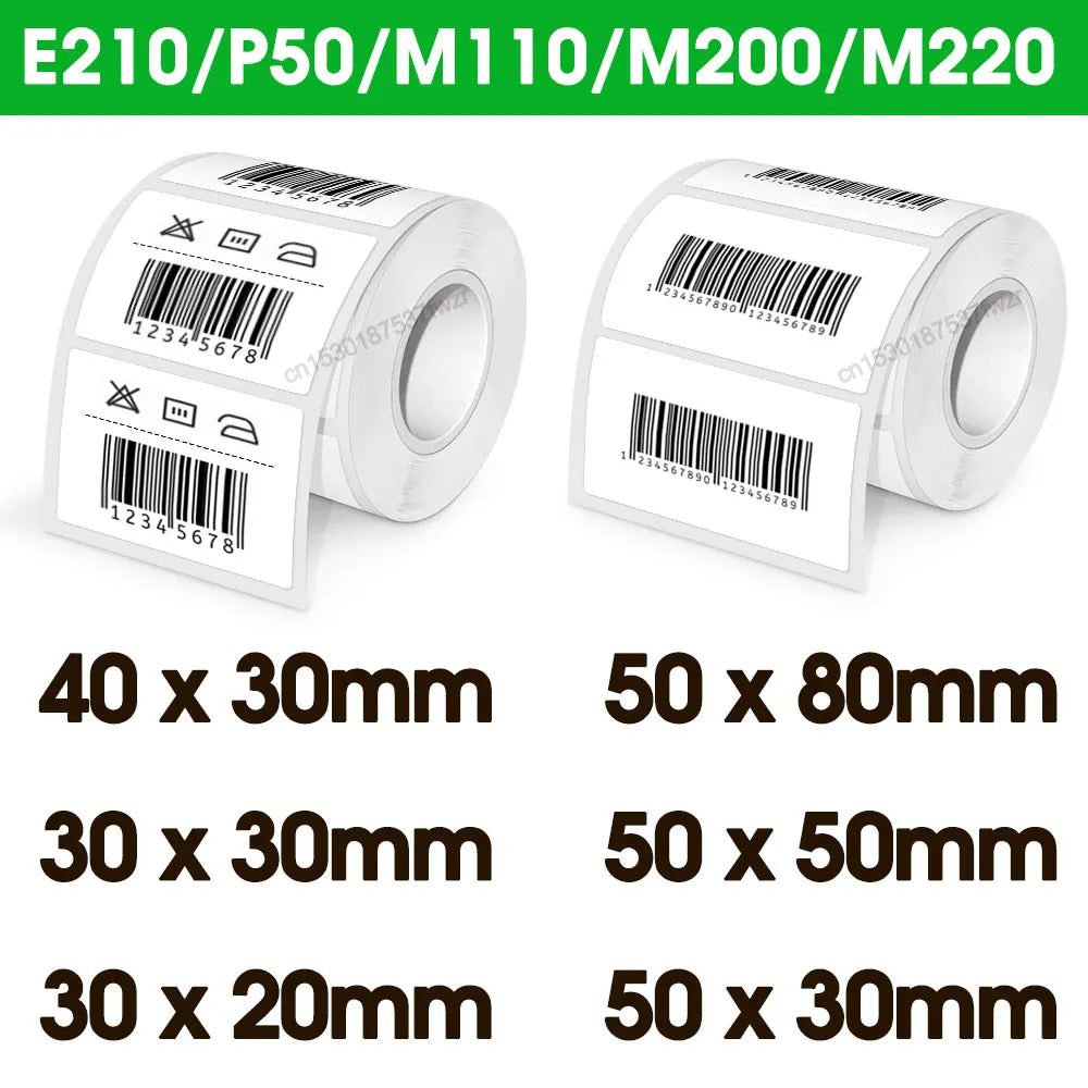 Thermal Paper Self-Adhesive Label Stickers 50mm x 80mm 150 Pcs
