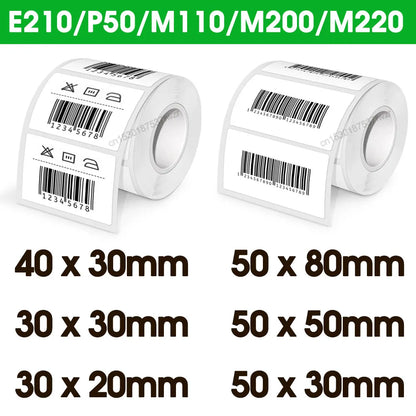 Thermal Paper Self-Adhesive Label Stickers 50mm x 80mm 150 Pcs