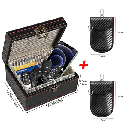 Faraday Box Car Keyless Signal Blocker Pouch RFID Anti-Theft Security
