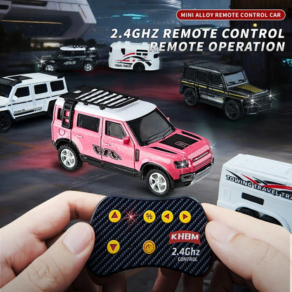 Mini Alloy 1/64 Remote Control Car 60 Minutes Kids Toy Convenient Carry