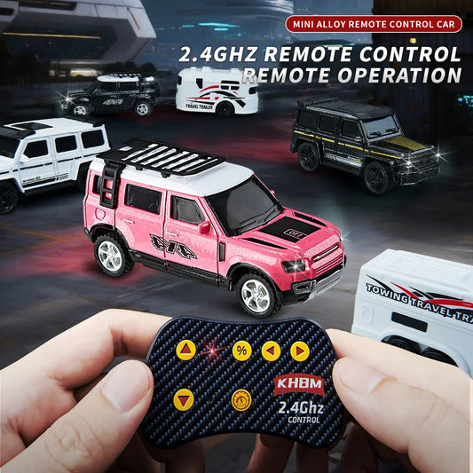 Mini Alloy 1/64 Remote Control Car 60 Minutes Kids Toy Convenient Carry