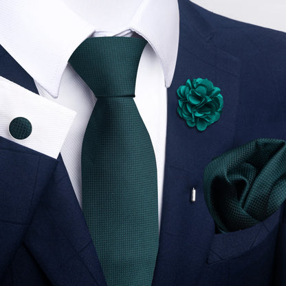 Men's Pocket Square Cufflink Tie Set Wedding Accessories by EXPROTAS