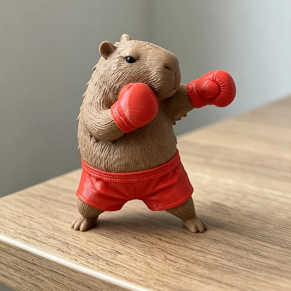 Cute Capybara Car Decor Figurine Desktop Office Decoration Animal Ornament