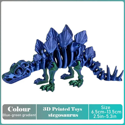 3D Printed Tyrannosaurus Rex Dinosaur Model Jointed Movable Realistic Decor